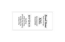 Štítky na starostlivosť o textílie Model TC-M31