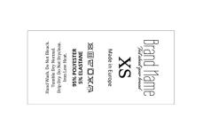 Štítky na starostlivosť o textílie Model TC-M337