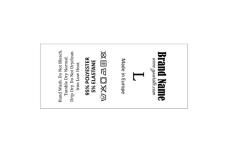 Štítky na starostlivosť o textílie Model TC-M42