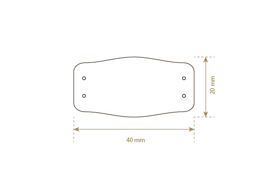 Etikety z umelej kože Model EP-M114