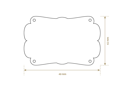 Etikety z umelej kože Model EP-M142
