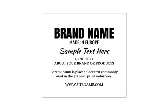 Etikety z pravej kože Model EP-M37