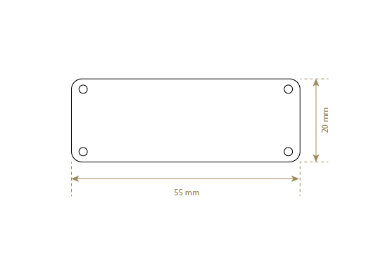 Etikety z pravej kože Model EP-M43