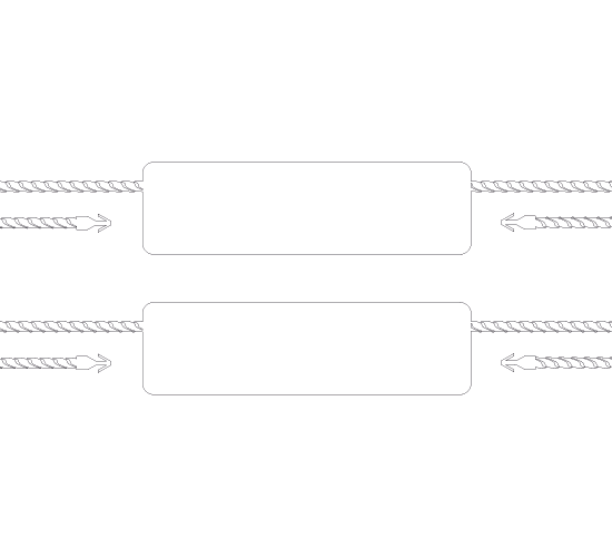 Plastové bezpečnostné plomby Model ST-M241