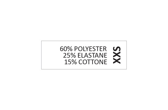 Štítky na starostlivosť o textílie Model TC-M406