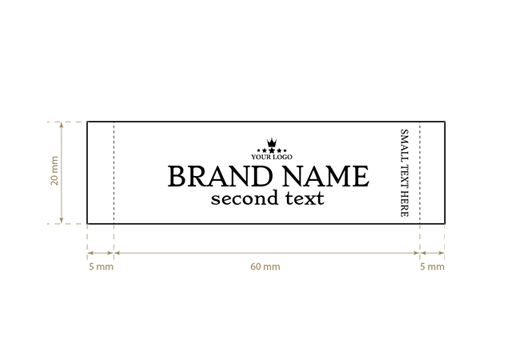 Tkané štítky Elegant Style Model WL-M1