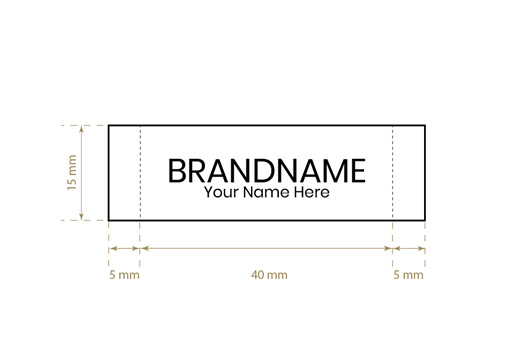 Tkané štítky label Model WL-M10