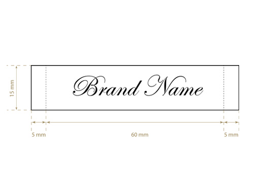 Tkané štítky Classic Style Model WL-M19