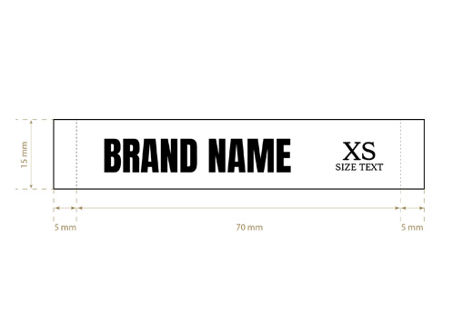 Tkané štítky Rife Style Model WL-M24