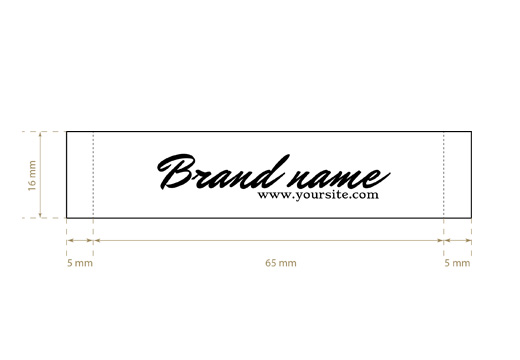 Tkané štítky Plain Style Model WL-M28