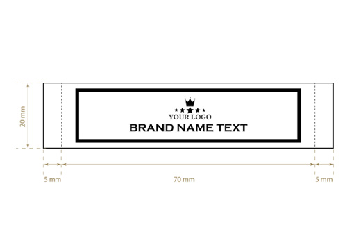 Tkané štítky Strong Style Model WL-M4