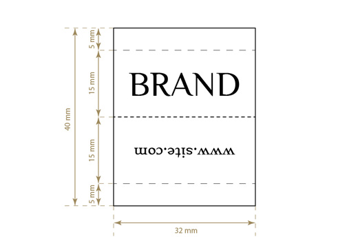 Tkané štítky Whim Style Model WL-M41