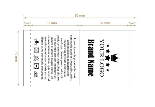 Tkané štítky Scarce Style Model WL-M44