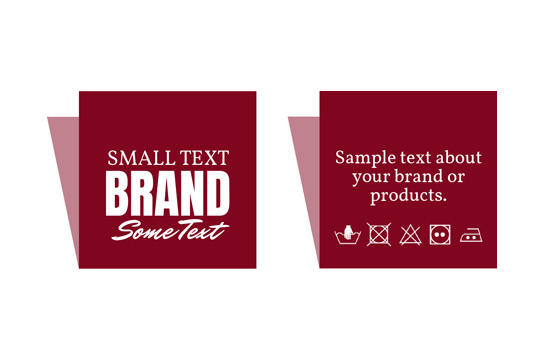 Tkané štítky Ethic Style Model WL-M55