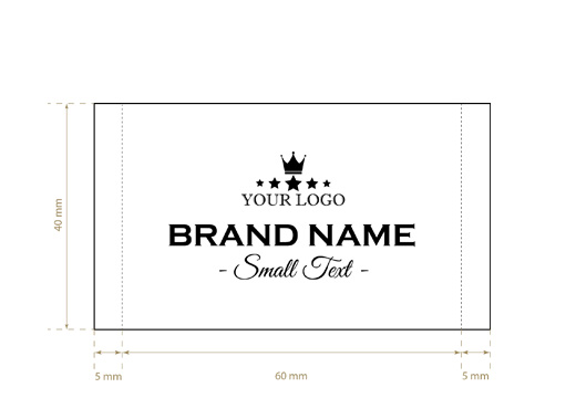 Tkané štítky Portly Style Model WL-M70