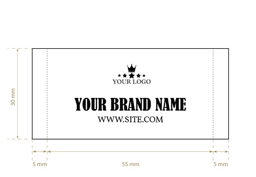 Tkané štítky Rich Style Model WL-M84