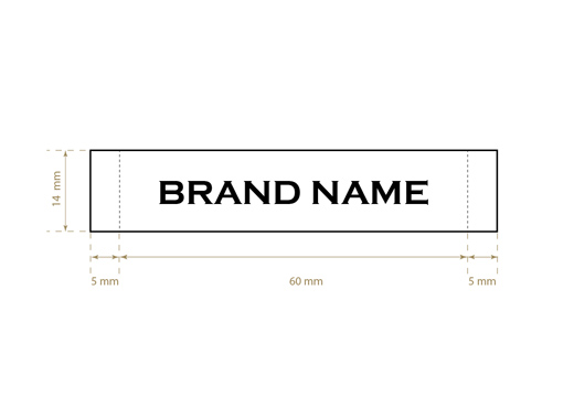 Tkané štítky Model WL-M86
