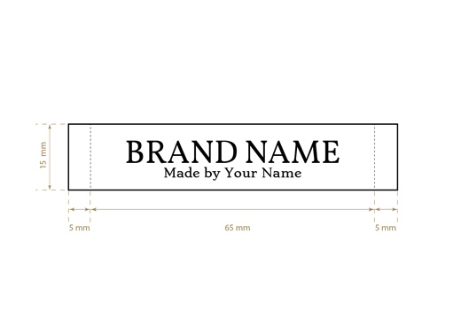 Tkané štítky Model WL-M89