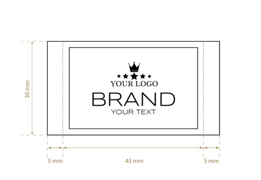 Tkané štítky Premium Style Model WL-M99